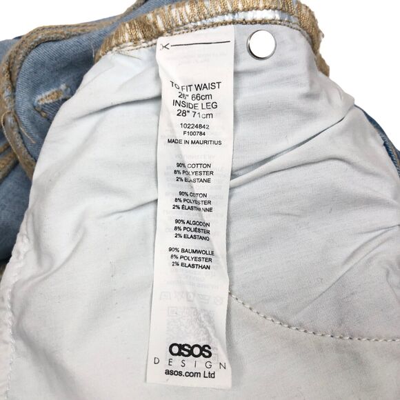 NEW ASOS Design Petite High Rise Ridley Skinny Jeans Stonewash Womens 26P 26 x26 - Picture 5 of 7